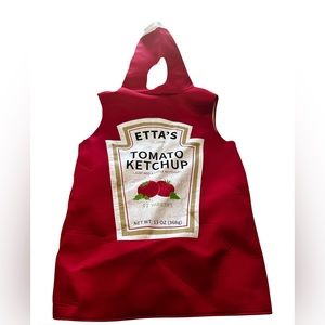 Funny Halloween Ketchup Costume // One Size Fits All